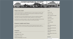 Desktop Screenshot of cotatihistoricalsociety.org