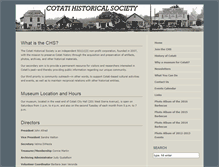 Tablet Screenshot of cotatihistoricalsociety.org